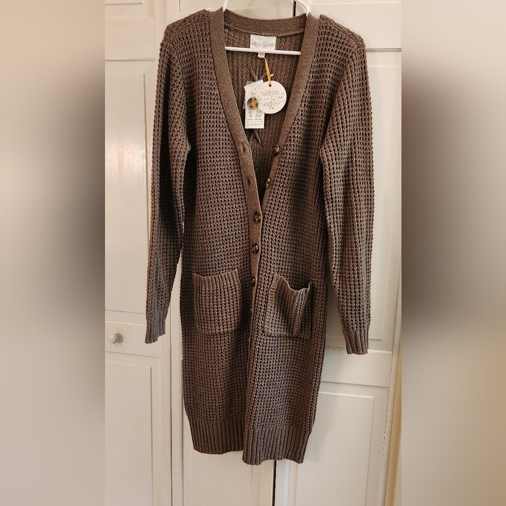 Olive & Oak sweater dress brown